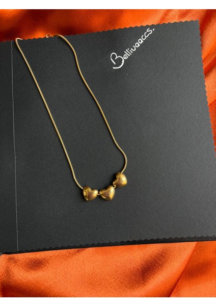 Çelik Kalp Detaylı Kolye modelleri