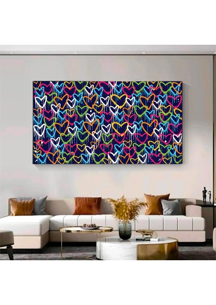 Azgın Fil Renkli Duvar Tablosu, Ev Dekoru Için Fil Temalı El Yapımı Kanvas fırsatları