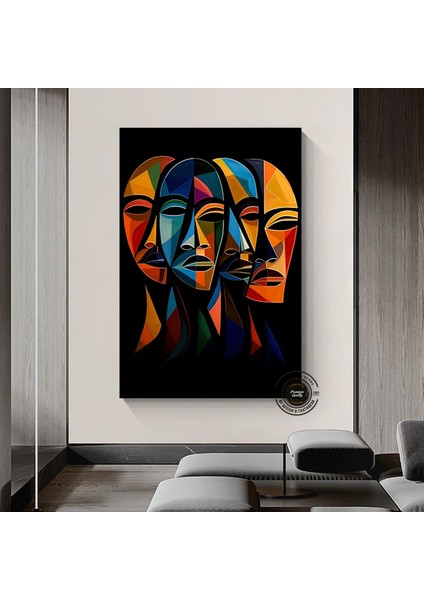 Afrikalı Çocuk Kanvas Tablosu, Afrika Kabile Kültürü Temalı Sanat