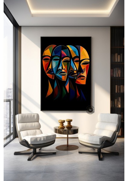 Afrikalı Çocuk Kanvas Tablosu, Afrika Kabile Kültürü Temalı Sanat modelleri