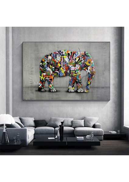 Afrikalı Kadın Kanvası, Altın ve Siyah Renklerde Dikey Kadın Portresi, El Temalı Sanat