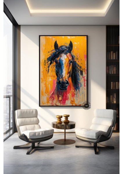 Renkli Maymun Baskısı, Graffiti Tarzı Kanvas, Soyut Yüz Posteri modelleri