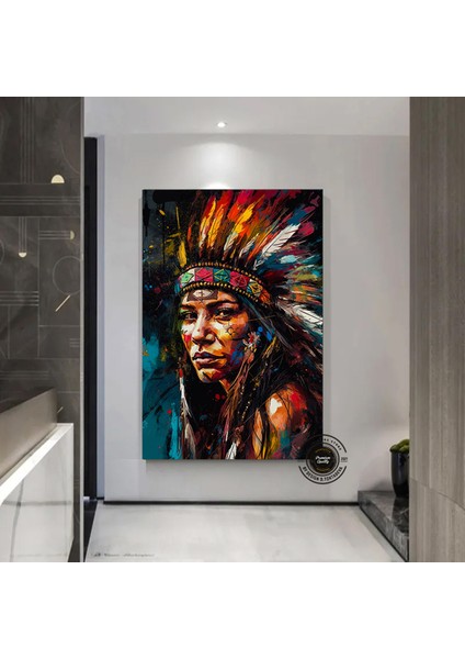 Büyük Boy Afrikalı Kadın Portresi, Soyut Renkli Kadın Kanvası fiyatları