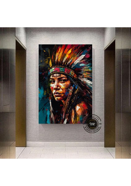 Büyük Boy Afrikalı Kadın Portresi, Soyut Renkli Kadın Kanvası modelleri