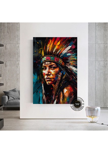 Büyük Boy Afrikalı Kadın Portresi, Soyut Renkli Kadın Kanvası fırsatları