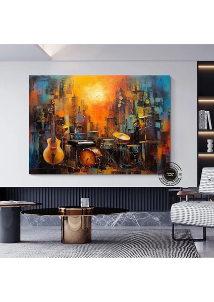 Psikedelik Beyin Patlaması Adam Tablosu – Renkli Soyut Psikedelik Kanvas