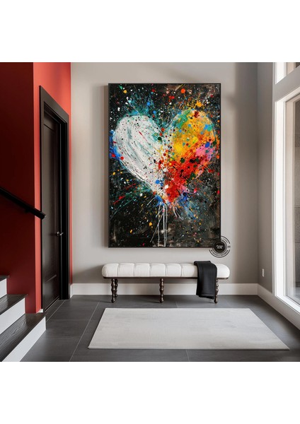 Büyük Boy Altın Gri Yağlıboya Kanvas Tablo, El Yapımı Minimalist Modern Sanat, Baba Için Hediye fırsatları