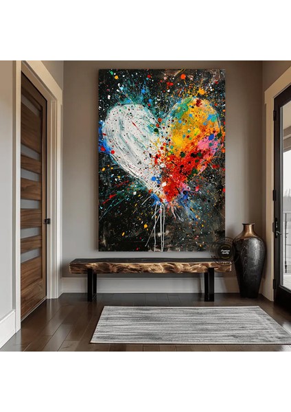 Büyük Boy Altın Gri Yağlıboya Kanvas Tablo, El Yapımı Minimalist Modern Sanat, Baba Için Hediye indirimleri