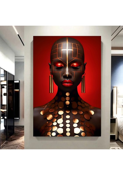 Altın At Tablosu, Yatak Odası Duvar Sanatı, Siyah ve Altın Renkli Modern Hayvan Dekoru fırsatları