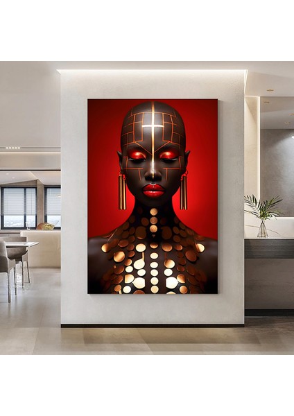 Altın At Tablosu, Yatak Odası Duvar Sanatı, Siyah ve Altın Renkli Modern Hayvan Dekoru indirimleri