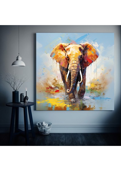 Kaktüs Temalı Çok Renkli Kanvas, Çöl ve Minimalist Tarzda Duvar Sanatı fiyatları