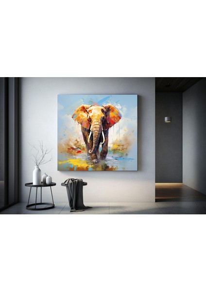 Kaktüs Temalı Çok Renkli Kanvas, Çöl ve Minimalist Tarzda Duvar Sanatı fırsatları