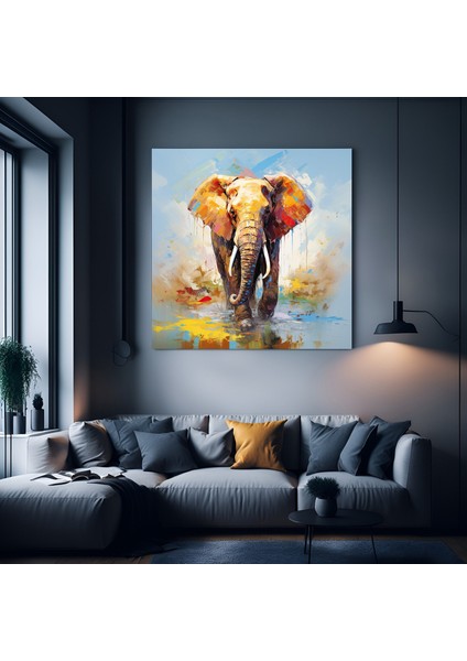 Kaktüs Temalı Çok Renkli Kanvas, Çöl ve Minimalist Tarzda Duvar Sanatı indirimleri