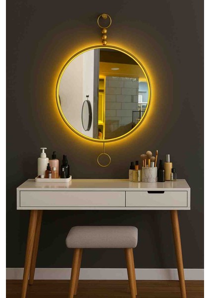 Laarz Ayna Led'li Pilli Kablosuz Modem Dekoratif Duvar Aynası