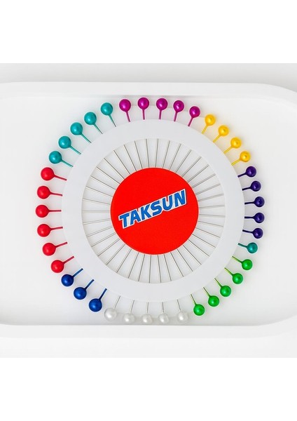 Renkli Başlı Toplu Iğne 40 Adet