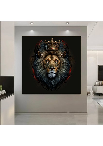 Iskelet Orkestrası Kanvas Tablosu; Davul ve Çalgılarla Sürreal Baskı