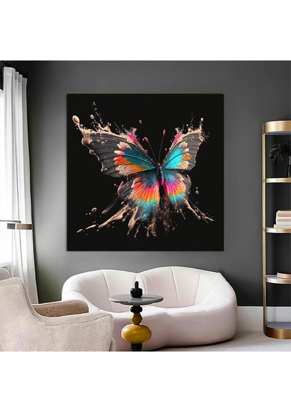 Banksy Tarzı Renkli Zebra Kanvas Tablo – Soyut Hayvan Sanatı modelleri