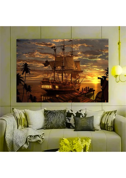 Aurora Borealis Kuzey Işıkları Kanada Ormanı Üzerinde, Kuzey Işıkları Duvar Sanatı indirimleri