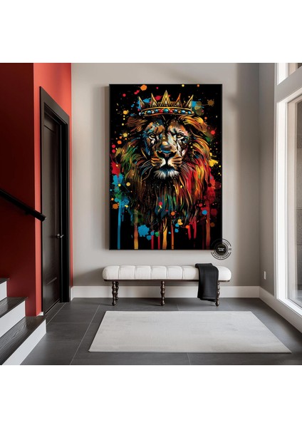 Renkli Ayı Kanvas Baskısı, Graffiti Ayı Duvar Sanatı, Ayı Severler Için Hediye, Ev Dekoru fiyatları