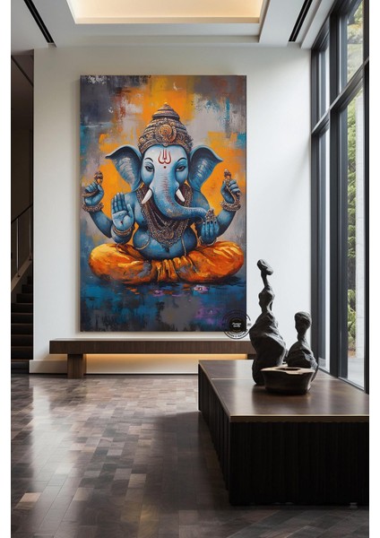 Afrika Kabilesi Afrikalı Çocuk ve Fil Duvar Tablosu, Çocuk Duvar Sanatı Afrika Deseni, Afrika Sanatı modelleri