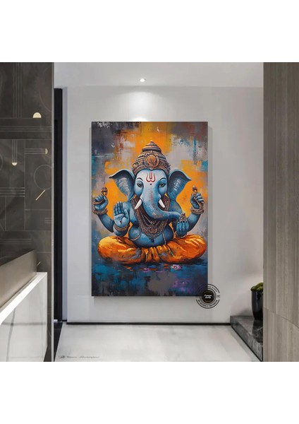 Afrika Kabilesi Afrikalı Çocuk ve Fil Duvar Tablosu, Çocuk Duvar Sanatı Afrika Deseni, Afrika Sanatı