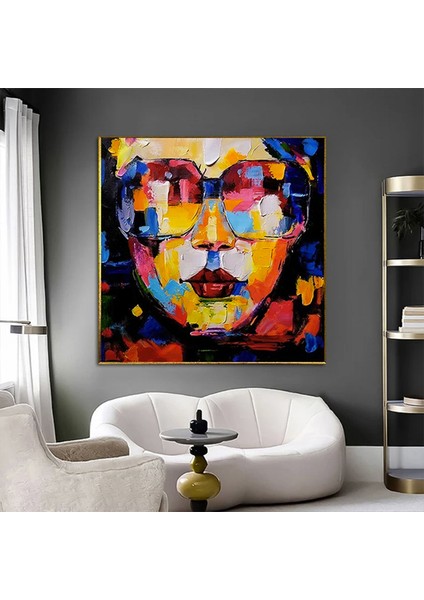 Tutankhamun Soyut Kanvas Baskı; Firavun Teması; Mısır Dekoru; Antik Mısır Sanatı; Dijital Baskı; Ev fiyatları