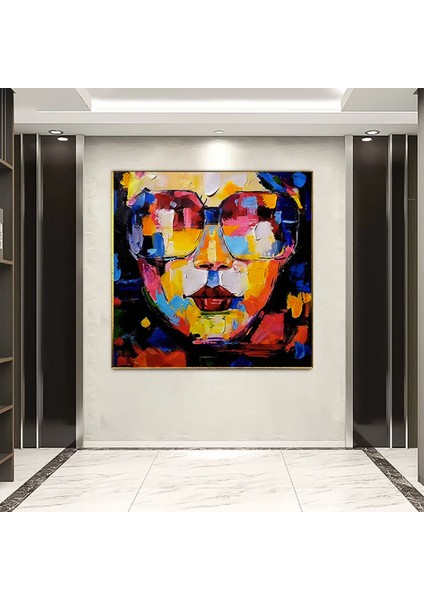 Tutankhamun Soyut Kanvas Baskı; Firavun Teması; Mısır Dekoru; Antik Mısır Sanatı; Dijital Baskı; Ev fırsatları