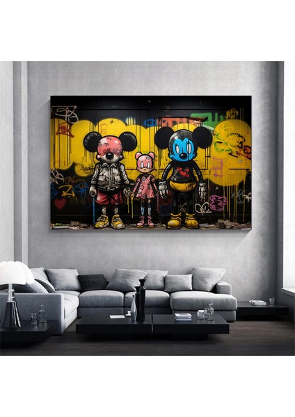 Red Bull Afiş Duvar Sanatı; Boğa Duvar Dekoru; Soyut Baskı; Buffalo Desenli; Çokgen Boğalar Kanvas;