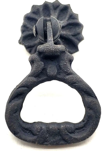 Antika Tarz Dekoratif Pirinç Kalp Sarkaç Mobilya Kulbu - 25 Mm, Oksit