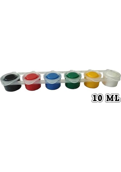 6 Ana Renk 10ML Akrilik Boya - 1 Adet - Taş Boyama Seti Boyası fiyatları