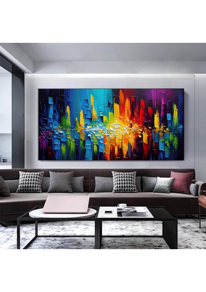 Soyut At Tablosu, Büyük Orijinal At Kanvas Tablosu, At Posteri, Duvar Sanatı Kanvas Tasarımı