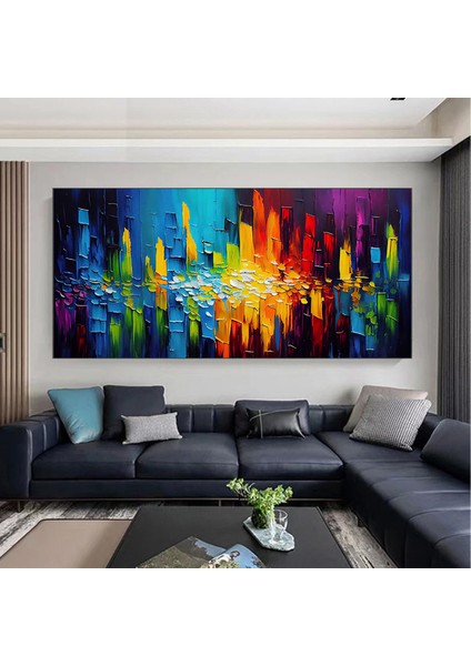 Soyut At Tablosu, Büyük Orijinal At Kanvas Tablosu, At Posteri, Duvar Sanatı Kanvas Tasarımı