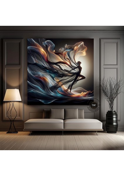 Çağdaş Sanat Kanvası – Soyut Insan Figürleri; Renkli Yüz Kanvası; Insan Portresi Poster; Modern Duva fiyatları