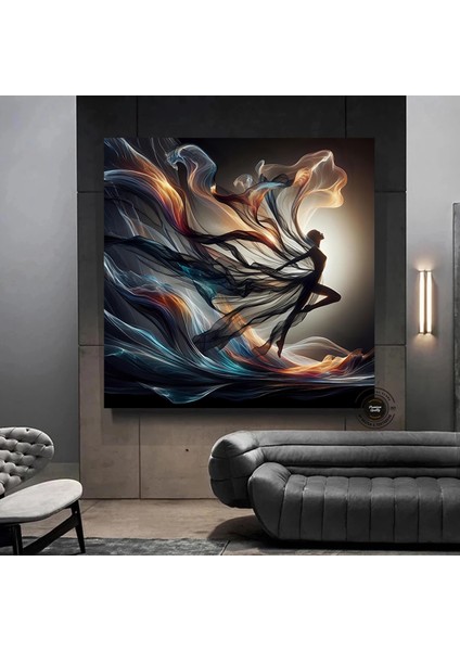 Çağdaş Sanat Kanvası – Soyut Insan Figürleri; Renkli Yüz Kanvası; Insan Portresi Poster; Modern Duva fırsatları