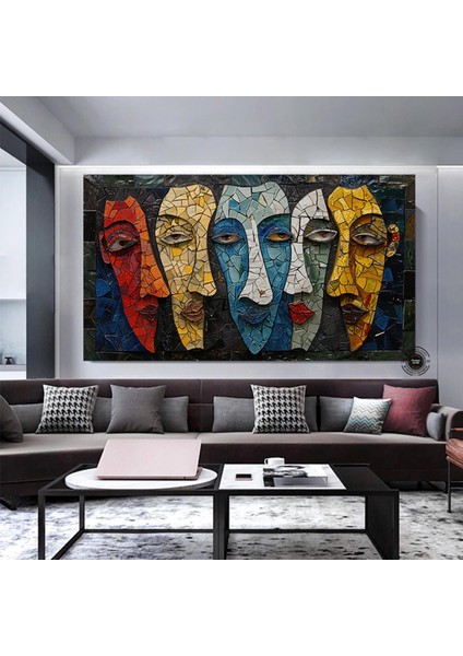 Altın Afrikalı Kadın Kanvas Sanatı – Afrika-Amerikan Sanatı; Modern Baskı; Moda Dekoru