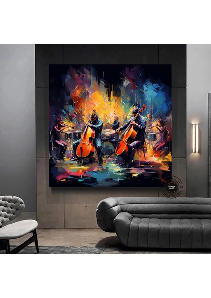 Renkli Soyut Çift Silueti; Çift Duvar Dekoru; Renkli Aşıklar Tablosu; Modern Ev Dekoru Sanatı modelleri