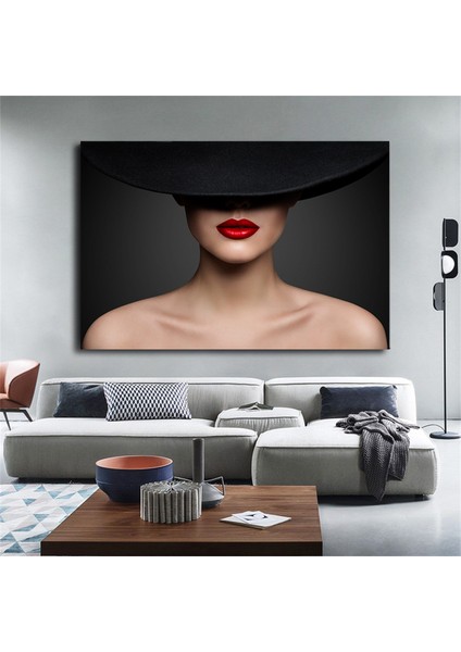 Soyut Kadın Portresi – Altın Makyajlı Kadın; Kadın Duvar Sanatı; Kadın Kanvas; Kadın Portresi; Kadın fiyatları