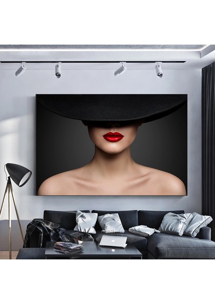 Soyut Kadın Portresi – Altın Makyajlı Kadın; Kadın Duvar Sanatı; Kadın Kanvas; Kadın Portresi; Kadın fırsatları