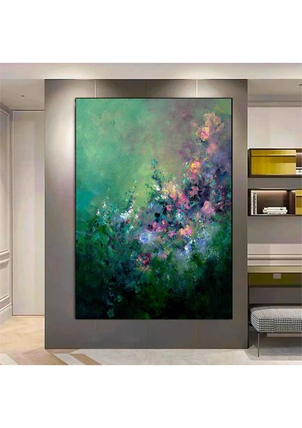 Soyut Kadın Figür Tablosu; Büyük Kanvas Duvar Sanatı; Kadın Figürü Kanvası; Turuncu Doku Tablosu indirimleri