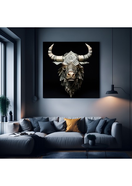 Etnik Kadın Kanvas Sanatı, Çok Renkli Soyut Kadın Portresi