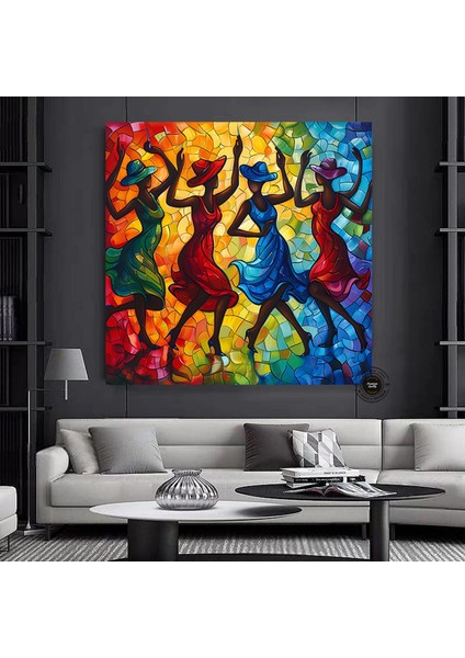 Modern Afro-Amerikan Kadın Graffiti Duvar Sanatı. Kadın Graffiti Duvar Dekoru