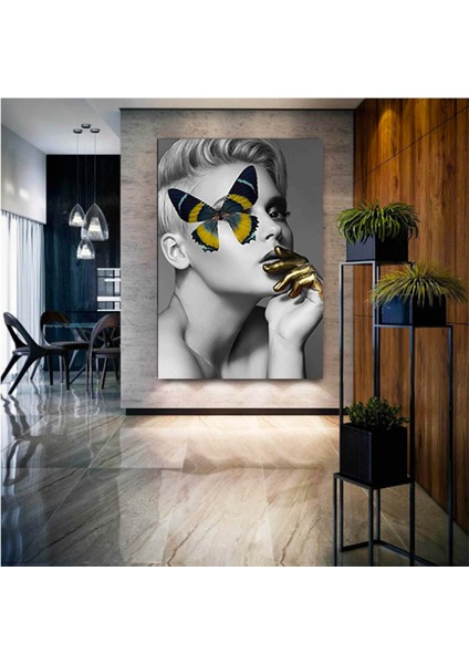 Renkli Lale Kanvas Tablosu, Renkli Çiçek Duvar Sanatı, Lale Sanatı, Renkli Baskı