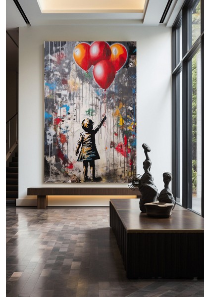 Büyük Soyut Duvar Sanatı Graffiti; Amerikan Reprodüksiyon Tablosu; Kanvas Duvar Sanatı; Poster Baskı indirimleri