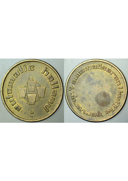 Hollanda Yiyecek-Içecek Otomat Jetonu 20 mm Çapında.