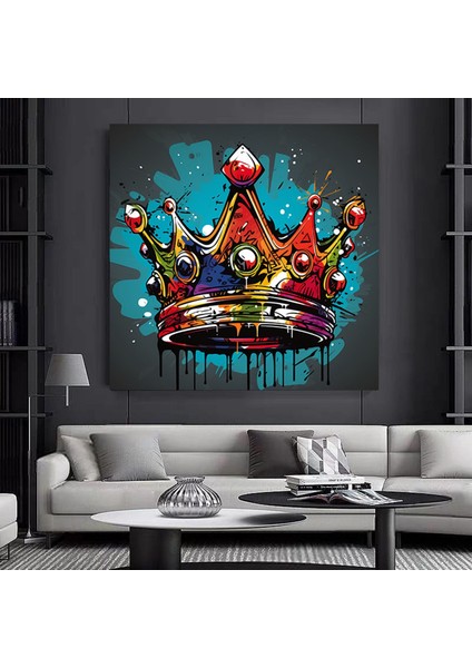 Urban Stil Kanvas | Banksy Stili Kanvas Sanatı | Sokak Graffiti Sanatı Baskısı | Modern Ev Dekor | B