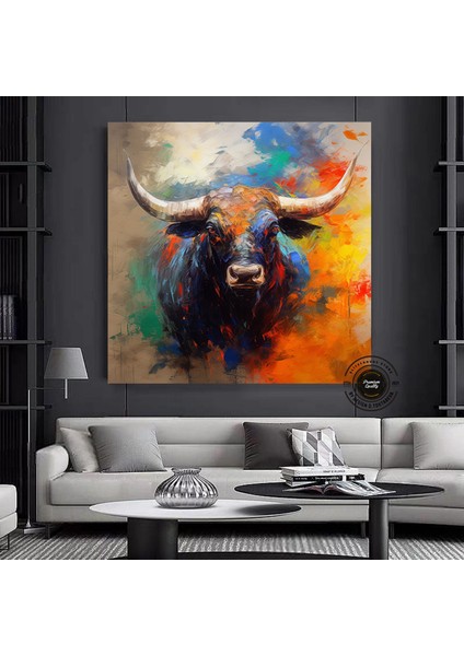 Pembe Gözlüklü Sakız Çiğneyen Lama Kanvas Tablo – Soyut ve Stil Sahibi Ev Dekoru