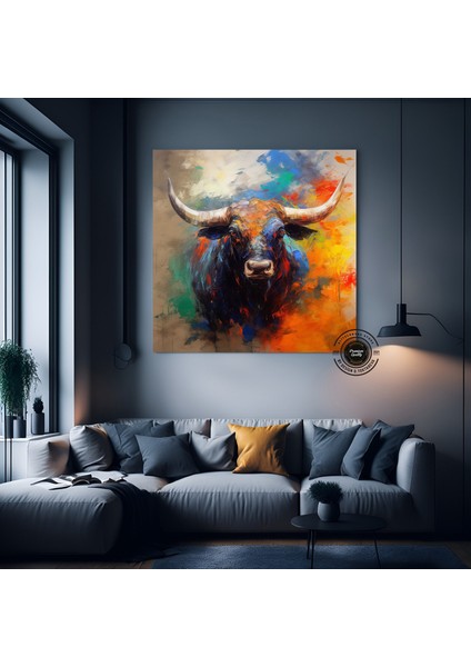 Pembe Gözlüklü Sakız Çiğneyen Lama Kanvas Tablo – Soyut ve Stil Sahibi Ev Dekoru