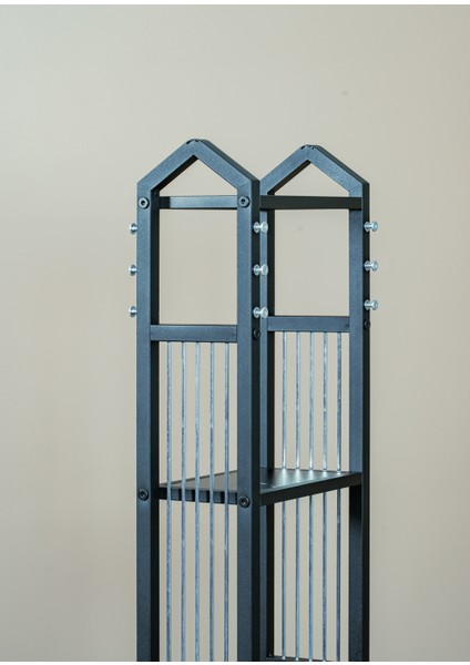 Siyah Mdf Gitar Ünite 6 Raflı Metal Gövdeli Çok Amaçlı Ev ve Ofis Düzenleyici modelleri