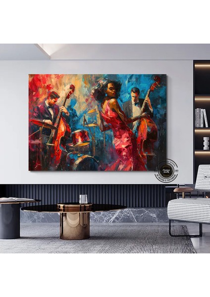 Yumuşak Tonlar ve Altın Baskı, Gri ve Altın Renkli Trend 3D Soyut Kanvas