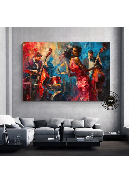 Yumuşak Tonlar ve Altın Baskı, Gri ve Altın Renkli Trend 3D Soyut Kanvas